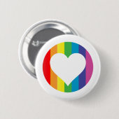 regenboogliefde ronde button 5,7 cm (Voorkant /achterkant)