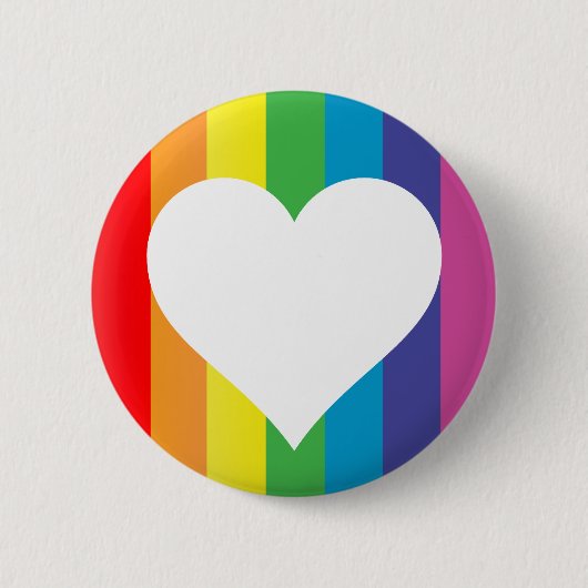 regenboogliefde. ronde button 5,7 cm (Voorkant)