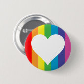 regenboogliefde. ronde button 5,7 cm (Voorkant /achterkant)