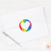 regenboogliefde : ronde sticker (Envelop)