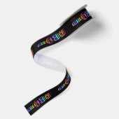 regenboogliefde satijn lint (Achterkant)