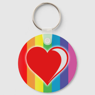 regenboogliefde. sleutelhanger