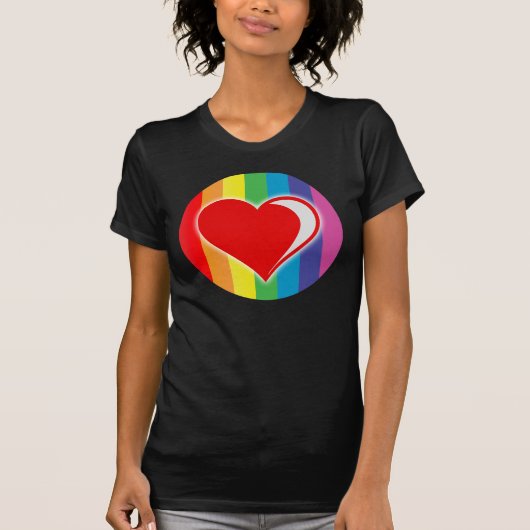 regenboogliefde. t-shirt (Voorkant)