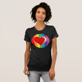 regenboogliefde. t-shirt (Voorkant volledig)