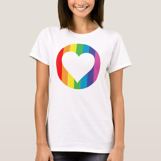 regenboogliefde. t-shirt (Voorkant)