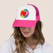 regenboogliefde. trucker pet (In situ)