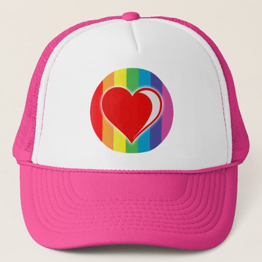 regenboogliefde. trucker pet (Voorkant)