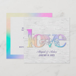 Regenboogliefde voor vogels kaart