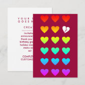 regenboogliefdesuitzending kaart (Voorkant / Achterkant)