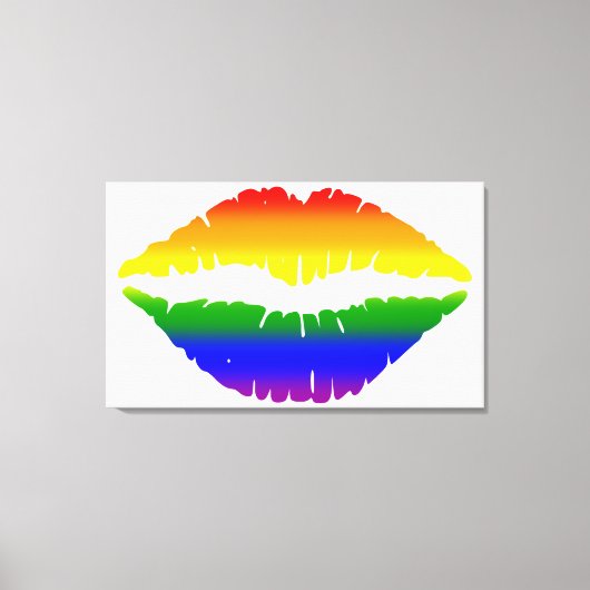 Regenboogliften Canvas Afdruk (Voorkant)