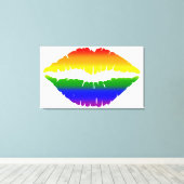 Regenboogliften Canvas Afdruk (Insitu (Houten vloer))
