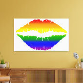 Regenboogliften Canvas Afdruk (Insitu (Woonkamer))