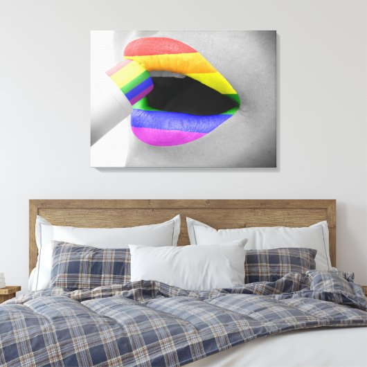 Regenboogliften Canvas Afdruk (Insitu (Slaapkamer))