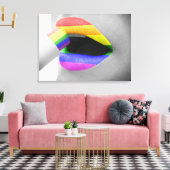 Regenboogliften Canvas Afdruk (Insitu (Woonkamer))