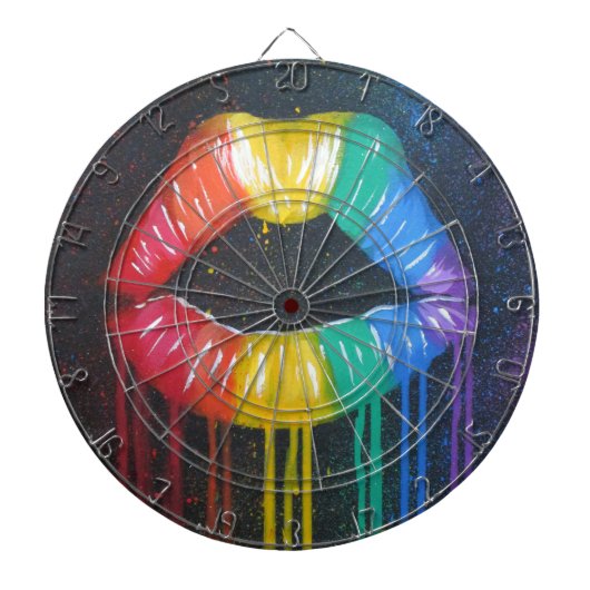 Regenboogliften Dartbord (Voorkant)