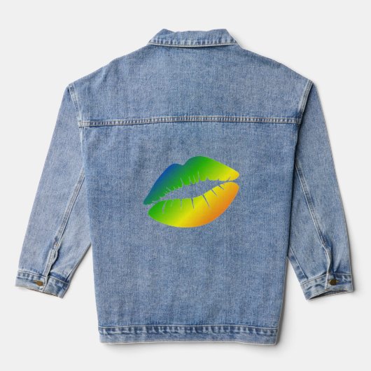 Regenboogliften Denim Jacket (Achterkant)