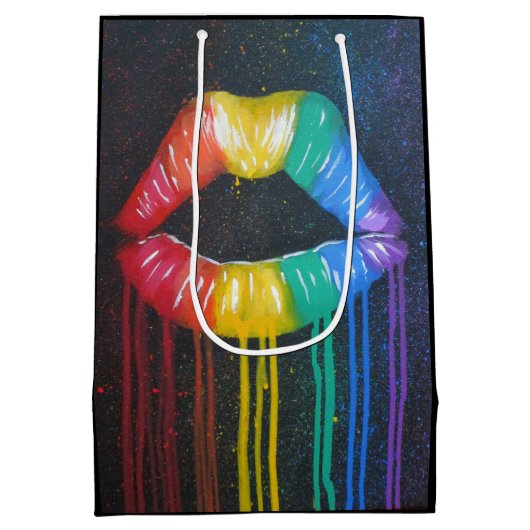 Regenboogliften Medium Cadeauzakje (Achterkant)
