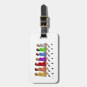 Regenbooglijn Bagagelabel (Voorkant verticaal)