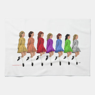 Regenbooglijn Theedoek
