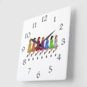 Regenbooglijn Vierkante Klok (Hoek)