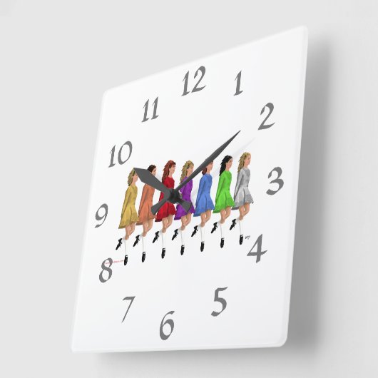 Regenbooglijn Vierkante Klok (Hoek)