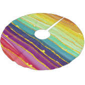 Regenbooglijnen: abstracte luxesamenstelling. kerstboom rok (Gekanteld)