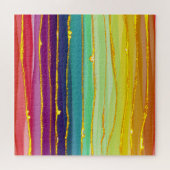 Regenbooglijnen: abstracte luxesamenstelling. legpuzzel (Horizontaal)