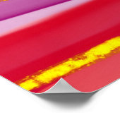Regenbooglijnen: abstracte luxesamenstelling. poster (Hoek)