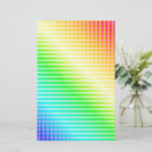 Regenbooglijnen Briefpapier (Staand voorkant)