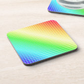 Regenbooglijnen Drankjes Onderzetter (Linkerzijde)
