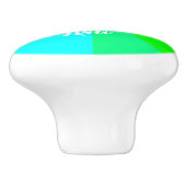 Regenbooglijnen Keramische Knop (Zijkant)