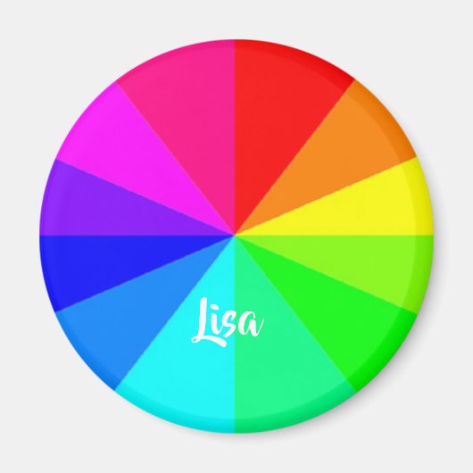 Regenbooglijnen Magneet (Voorkant)