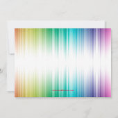 Regenbooglijnen met foto's - Aankondiging Afstudee (Achterkant)