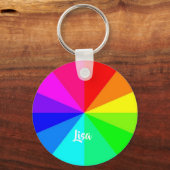 Regenbooglijnen Sleutelhanger (Voorkant)