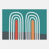 Regenbooglijnillustraties Inpakpapier Vel (Voorkant 2)