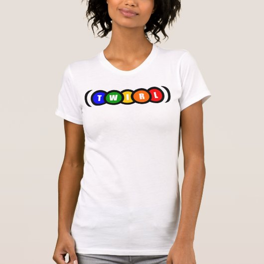 Regenbooglinks Draaivormige Tanktop (Voorkant)