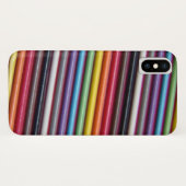 Regenbooglintkabelstructuur Case-Mate iPhone Case (Achterkant (horizontaal))