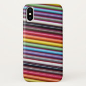 Regenbooglintkabelstructuur Case-Mate iPhone Case (Achterkant)