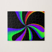 Regenbooglintwerveling Legpuzzel (Horizontaal)