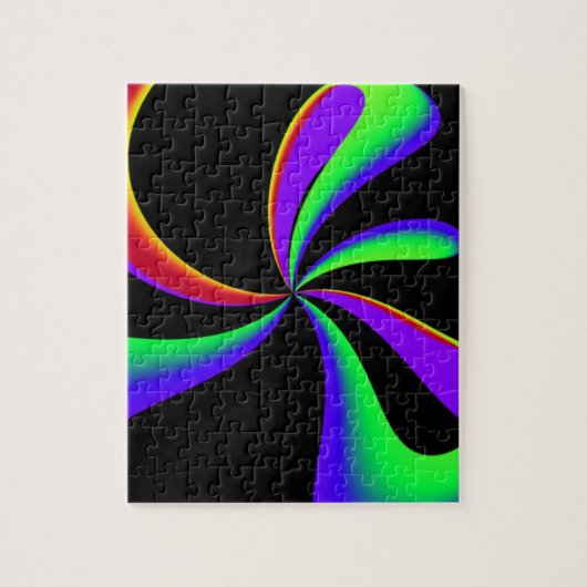 Regenbooglintwerveling Legpuzzel (Verticaal)