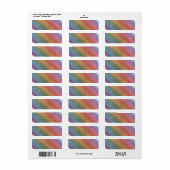 Regenboogliter Etiket (Full Sheet)