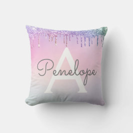 Regenboogliter met gloed en monogram kussen
