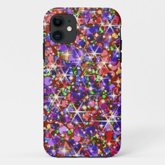 Regenbooglitter Case-Mate iPhone Case (Achterkant)