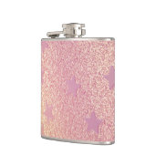 Regenbooglitter en sterren heupfles (Links)