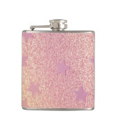 Regenbooglitter en sterren heupfles (Voorkant)