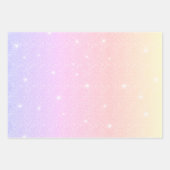 Regenbooglitter-heldere kleurenglans voor de verja inpakpapier vel (Voorkant 3)