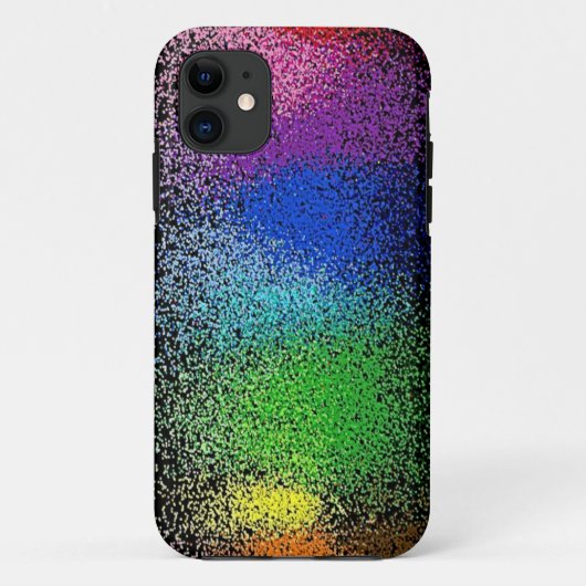 regenbooglitter iphone 5 hoesje (Achterkant)