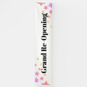 Regenbooglitter Stars Sparkle Grand Re-opening Spandoek (Verticaal)