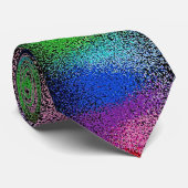 regenbooglitter stropdas (Opgerold)