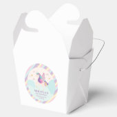 Regenbooglitter Unicorn Magical Birthday Cute Bedankdoosjes (Geopend)